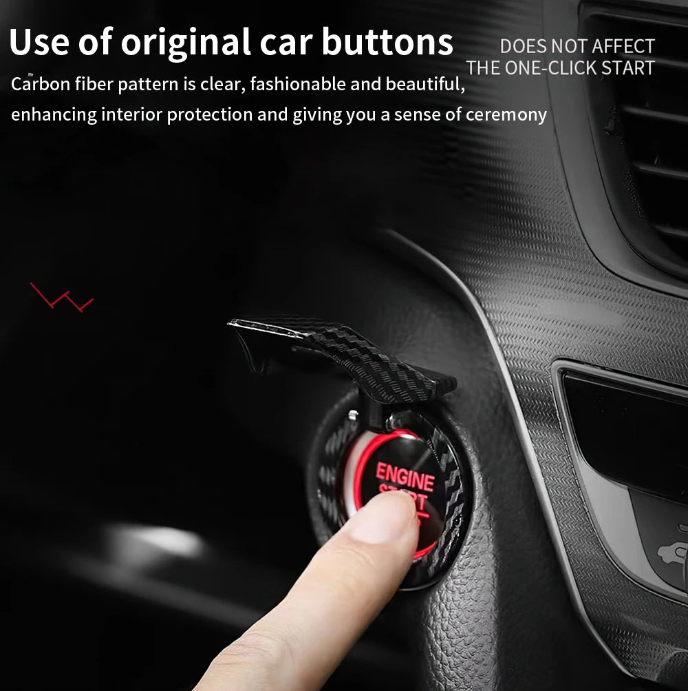  SwitchCover™ !New Styles! Carbon Fiber Engine Start Stop Push Button