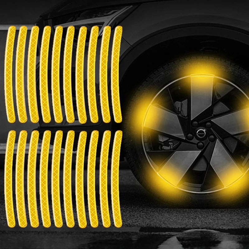 Luminous Tire Rim Reflective Strips