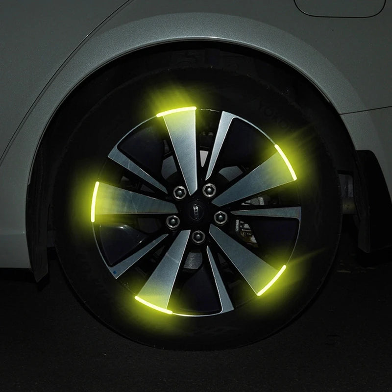 Luminous Tire Rim Reflective Strips