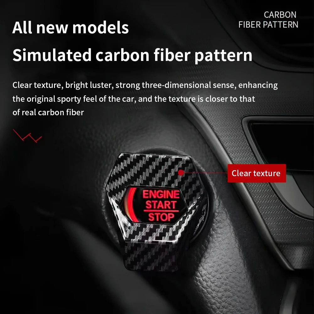  SwitchCover™ !New Styles! Carbon Fiber Engine Start Stop Push Button