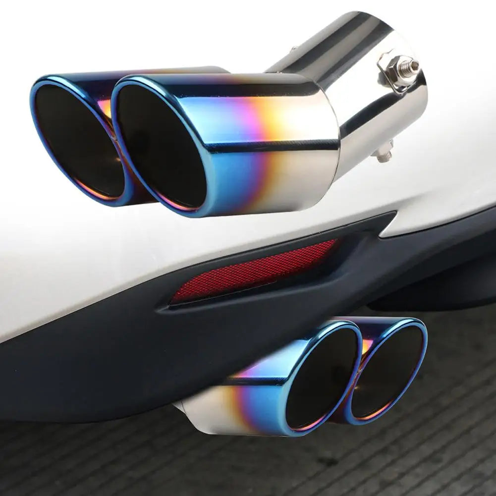 Universal Stainless Steel Dual Tailpipe Car Exhaust 