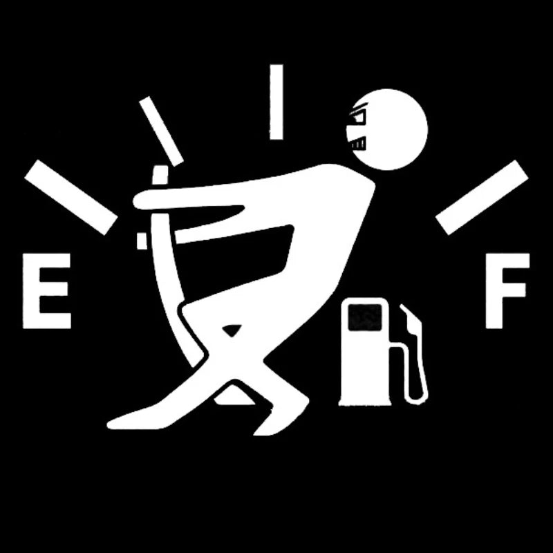 Funny Car Sticker Pull for Fuel Tank 